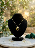Minimalist Luxe Black & Gold Pendant Necklace