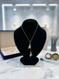 Minimalist Silver Hand Drop Pendant Necklace
